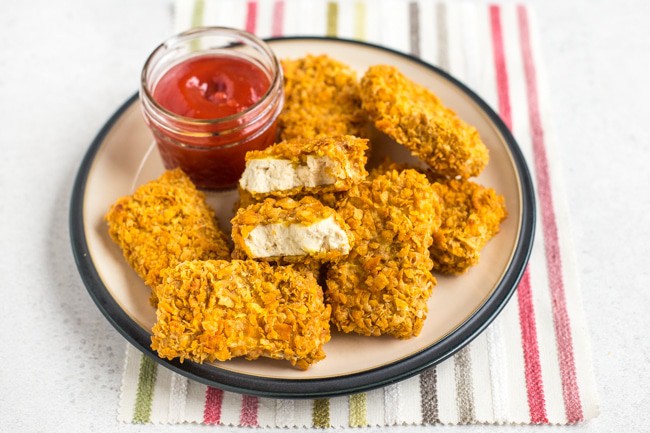 Crispy Baked Tofu ‘Chicken’ Nuggets