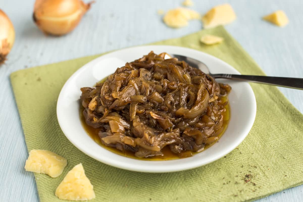 Slow cooker caramelised onions.