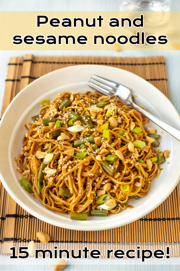 Peanut and Sesame Noodles (in 15 minutes!)