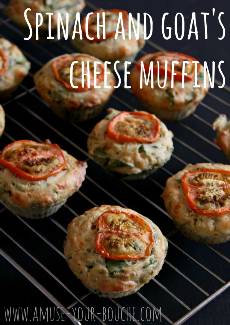Spinach and goat’s cheese muffins