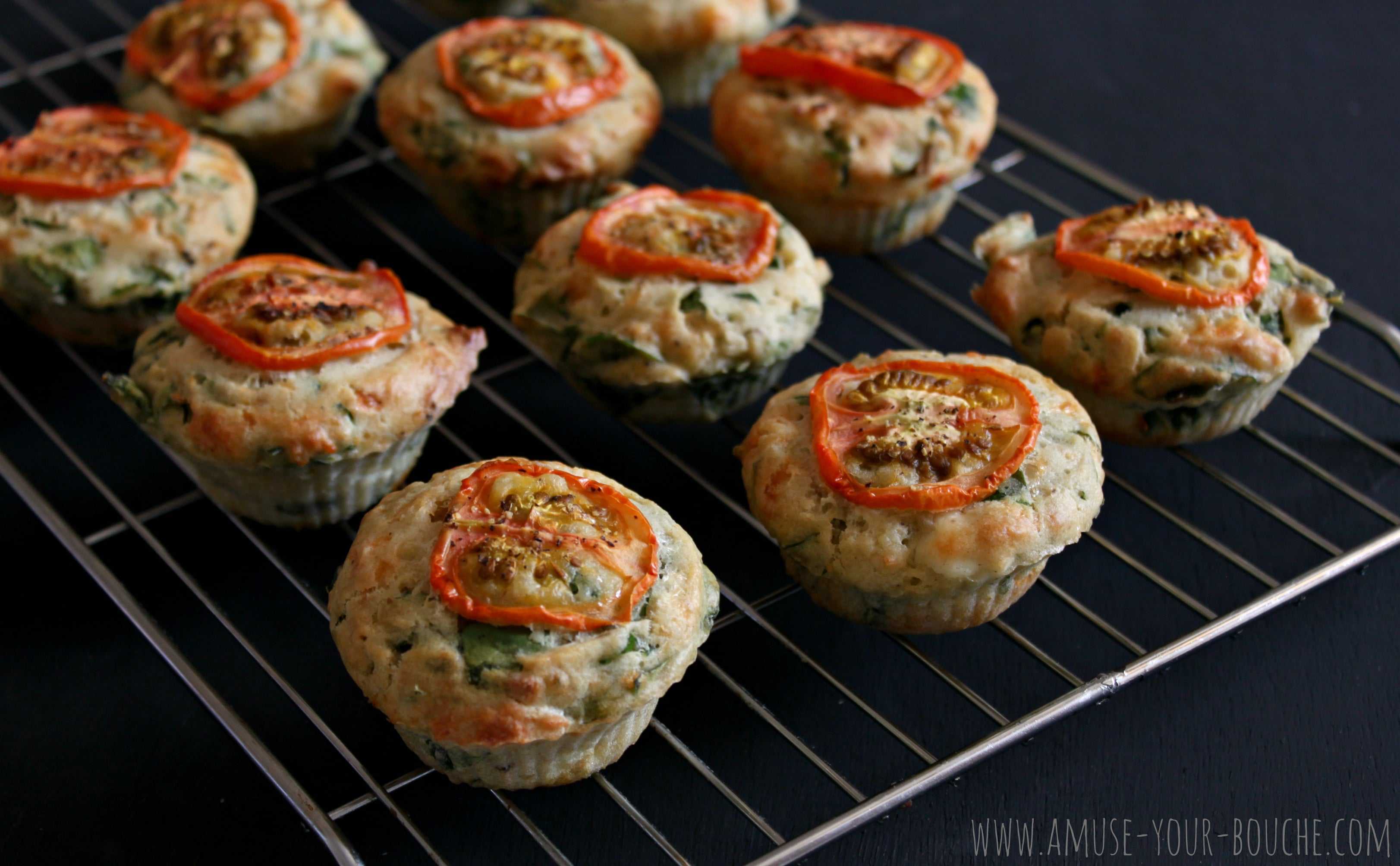 Spinach and goat's cheese muffins Easy Cheesy Vegetarian
