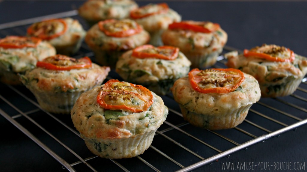 Spinach and goat cheese muffins