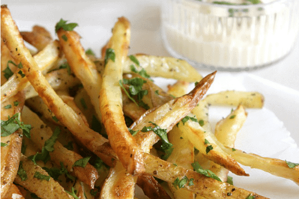 Garlic and parsley fries
