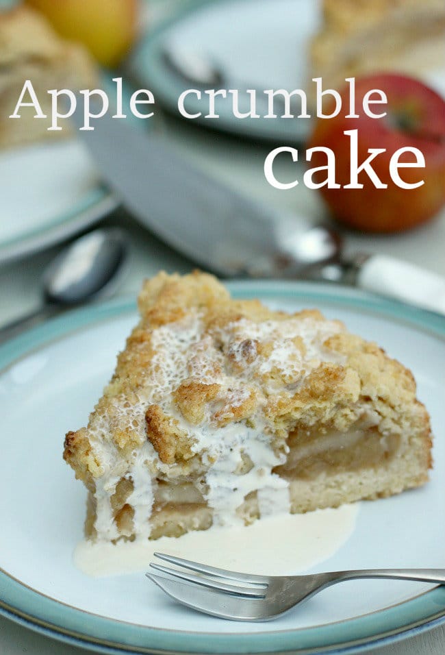 Apple crumble cake