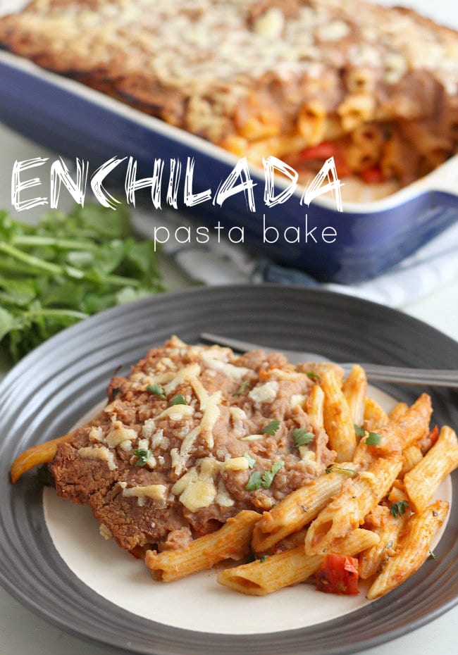 Enchilada pasta bake