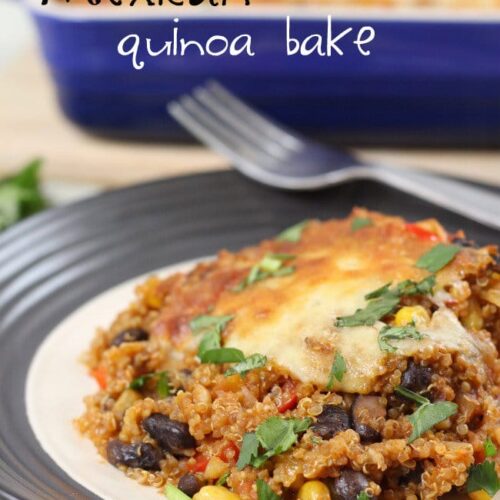 Mexican quinoa bake Easy Cheesy Vegetarian