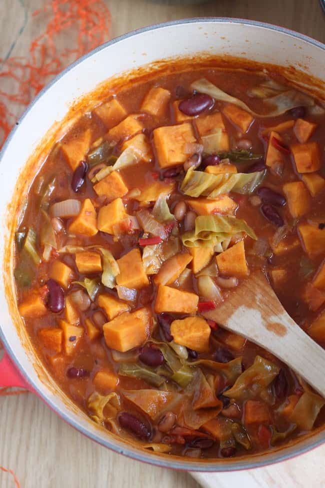 Caribbean-style sweet potato stew! This stew is so flavourful - perfectly sweet and spicy