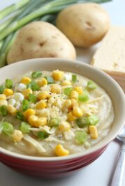 Creamy coconut corn chowder - Easy Cheesy Vegetarian