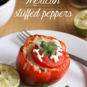 Mexican stuffed peppers - Easy Cheesy Vegetarian