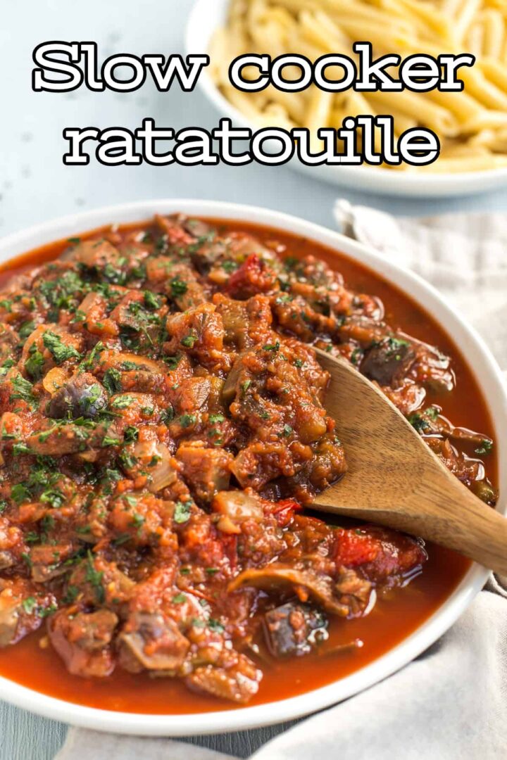 Slow Cooker Ratatouille Easy Cheesy Vegetarian