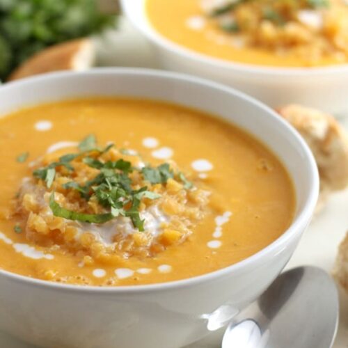 Smoky coconut and butternut squash soup - Easy Cheesy Vegetarian