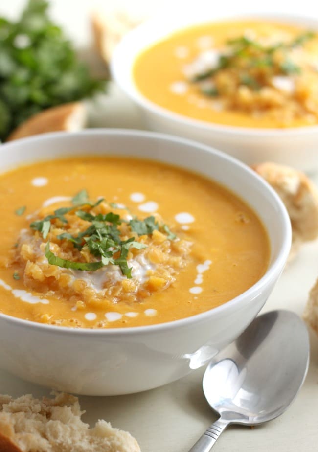 Smoky coconut and butternut squash soup