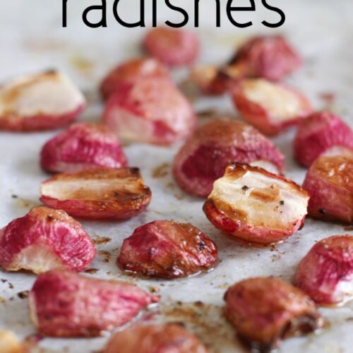 Butter roasted radishes Easy Cheesy Vegetarian