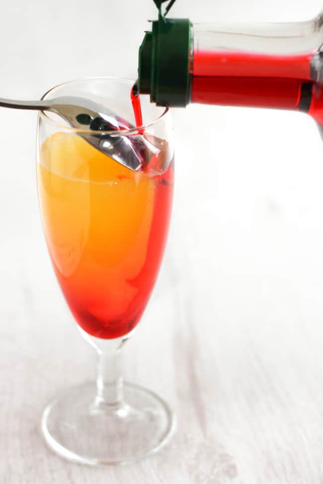 How to make a layered cocktail or mocktail - as long as you follow these rules, you can use whatever drinks and whatever colours you like!