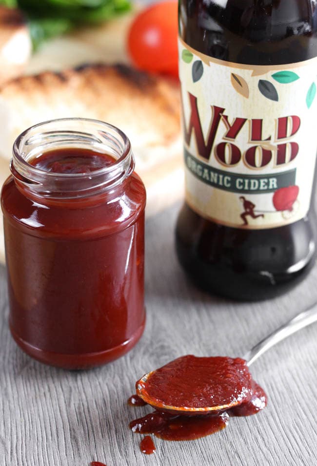 Apple cider BBQ sauce - throw your favourite cider in a pan with a few other ingredients, and within an hour you'll have an amazing homemade BBQ sauce!