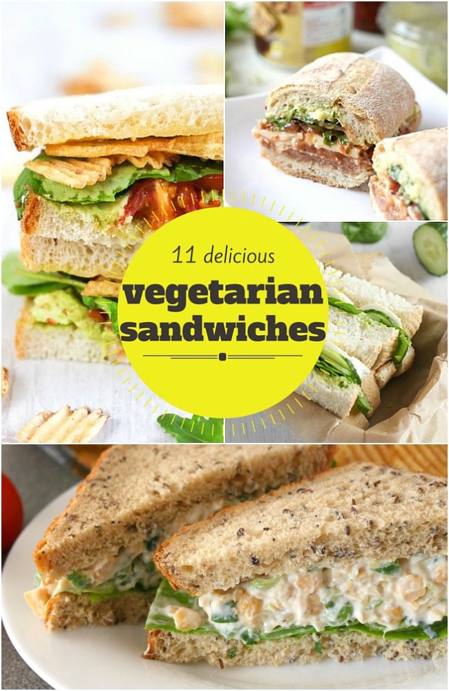 11 delicious vegetarian sandwiches
