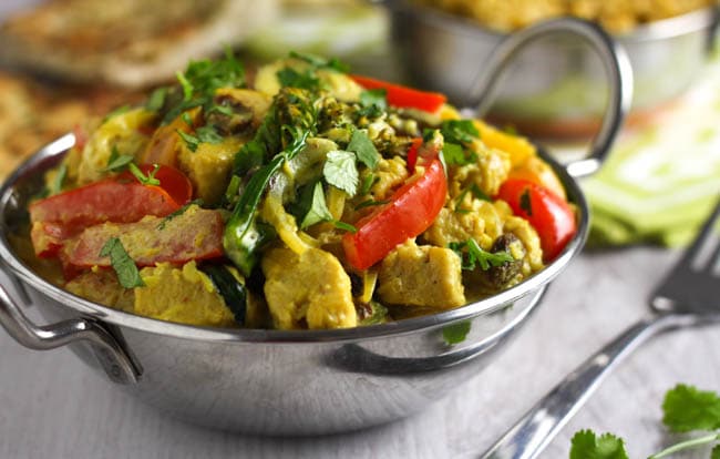 Healthier korma curry