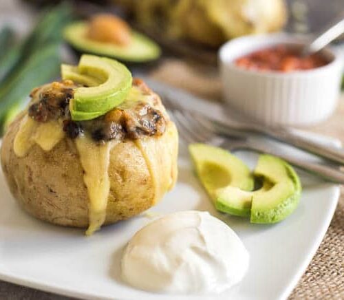 Cheesy Stuffed Mini Potatoes - Never Not Hungry
