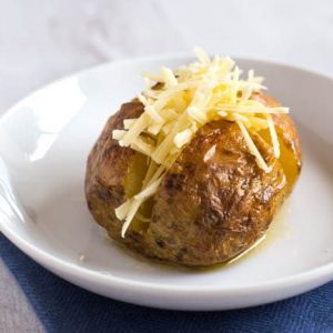 How To Make A Perfect Baked Potato Easy Cheesy Vegetarian