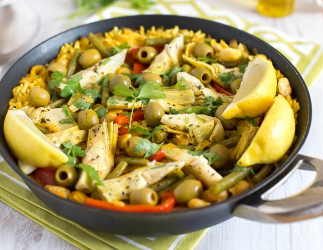 Vegetarian Paella - Dishing Out Health