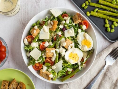 vegetarian caesar dressing Ultimate Vegetarian Caesar Salad