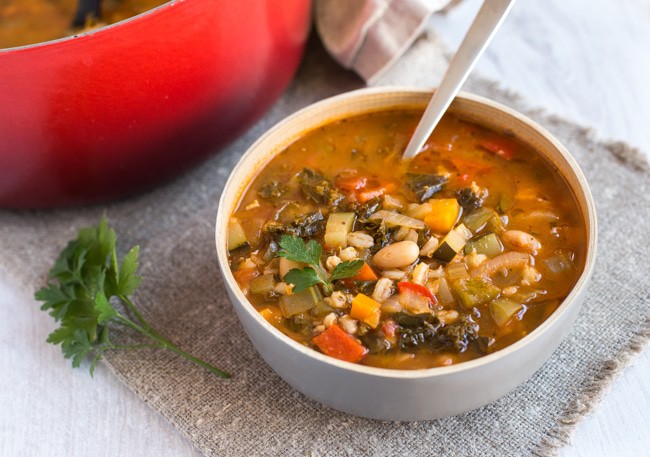 Tuscan Bean and Veggie Soup