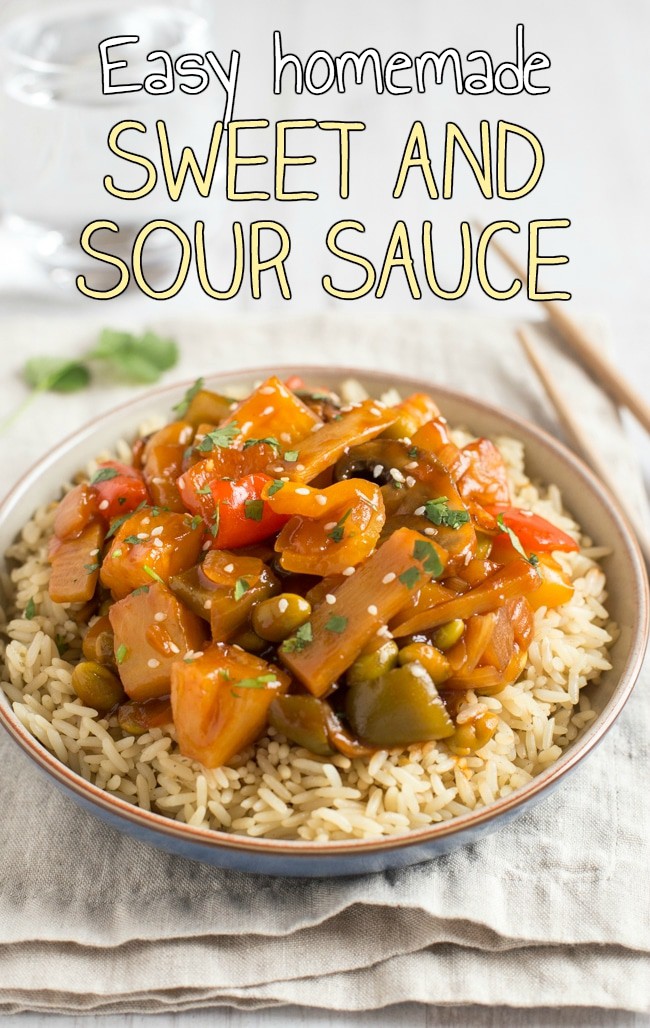 Easy homemade sweet and sour sauce - Easy Cheesy Vegetarian