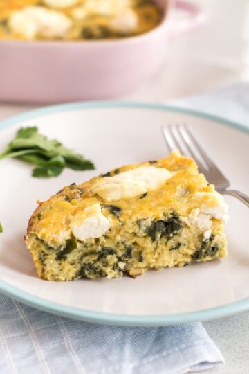 Spinach and ricotta lentil slice - Easy Cheesy Vegetarian
