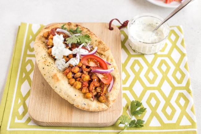 Indian roasted chickpea flatbreads.
