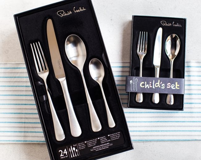 Robert Welch Radford cutlery set and child's cutlery set