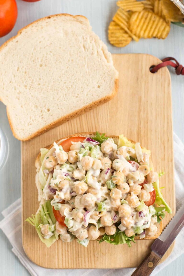 Creamy Chickpea Salad Sandwiches Easy Cheesy Vegetarian