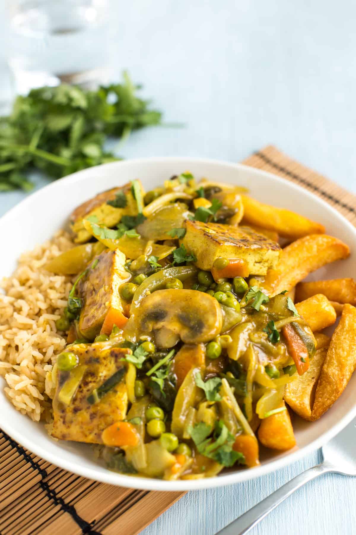 Easy chip shop Chinese curry Easy Cheesy Vegetarian