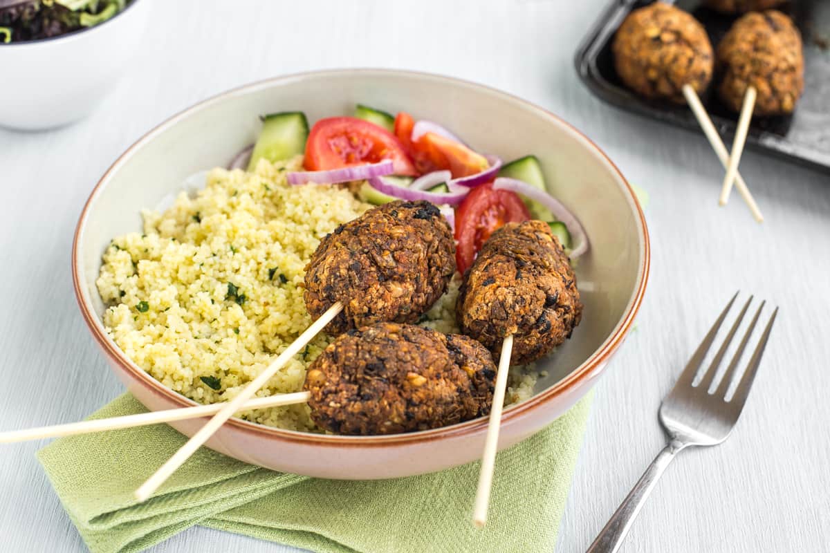 Black Bean and Lentil Vegetarian Koftas Easy Cheesy Vegetarian