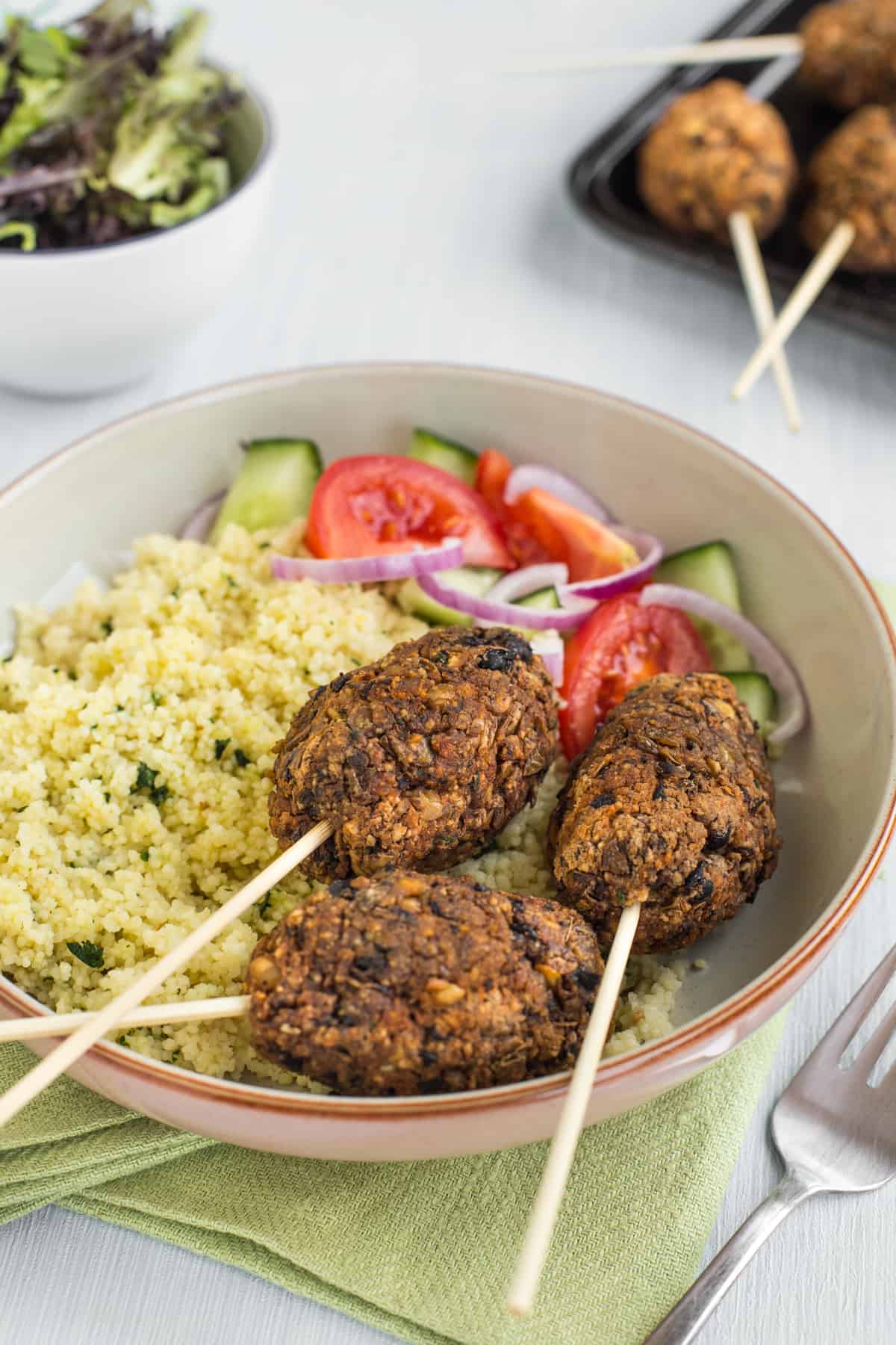 Black Bean and Lentil Vegetarian Koftas Easy Cheesy Vegetarian