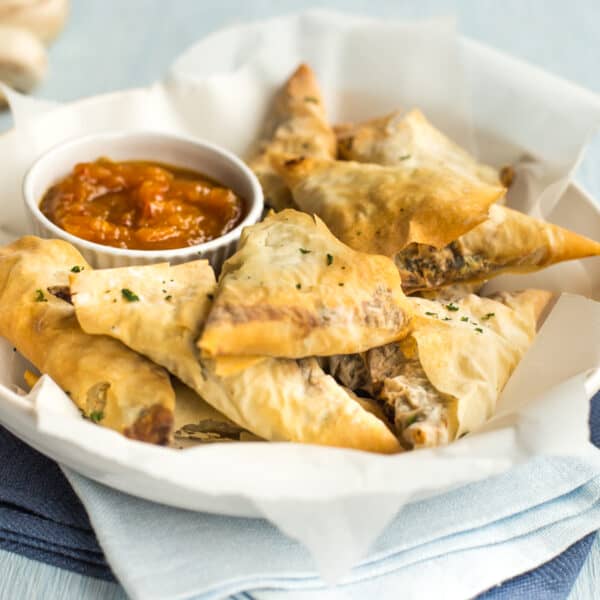 Tofu and Spinach Samosas Easy Cheesy Vegetarian