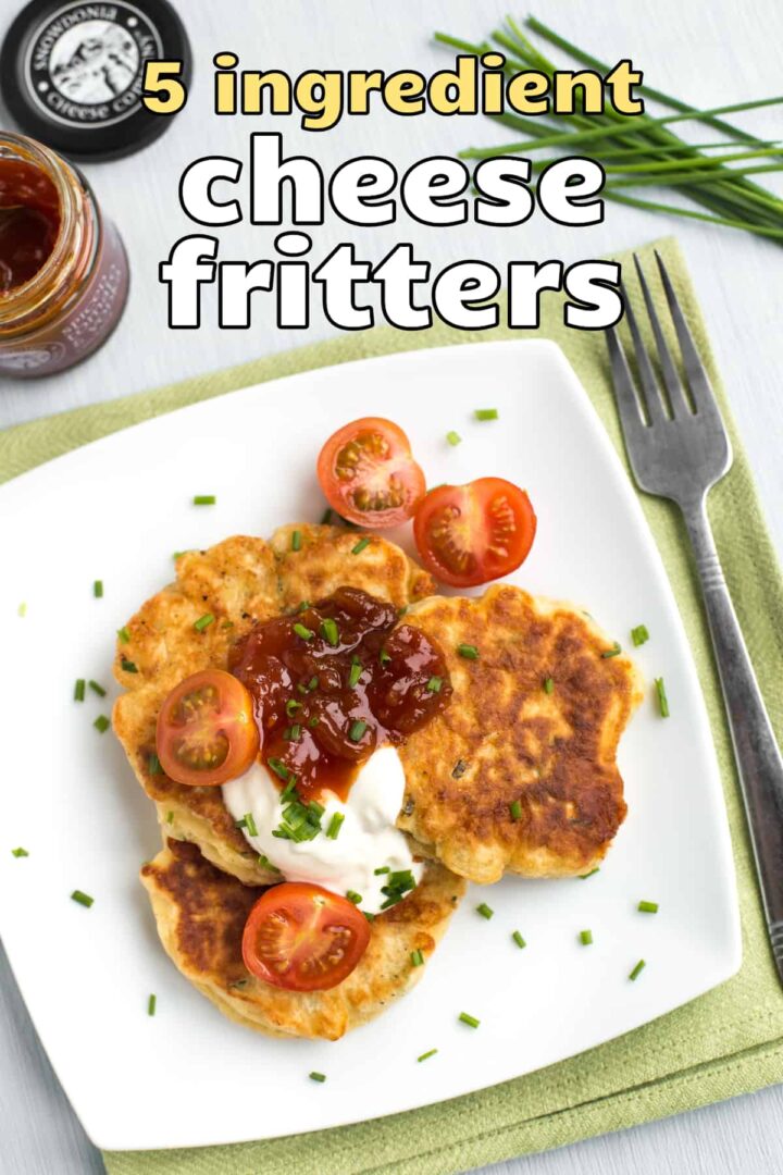 5 Ingredient Cheese Fritters - Easy Cheesy Vegetarian