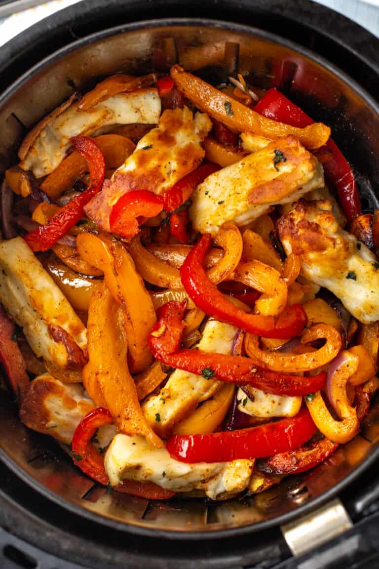 Air Fryer Vegetarian Fajitas Easy Cheesy Vegetarian