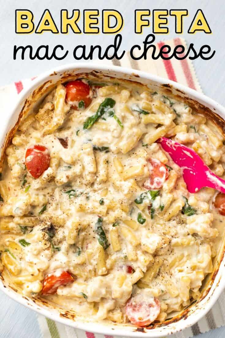 Baked Feta Mac and Cheese Easy Cheesy Vegetarian