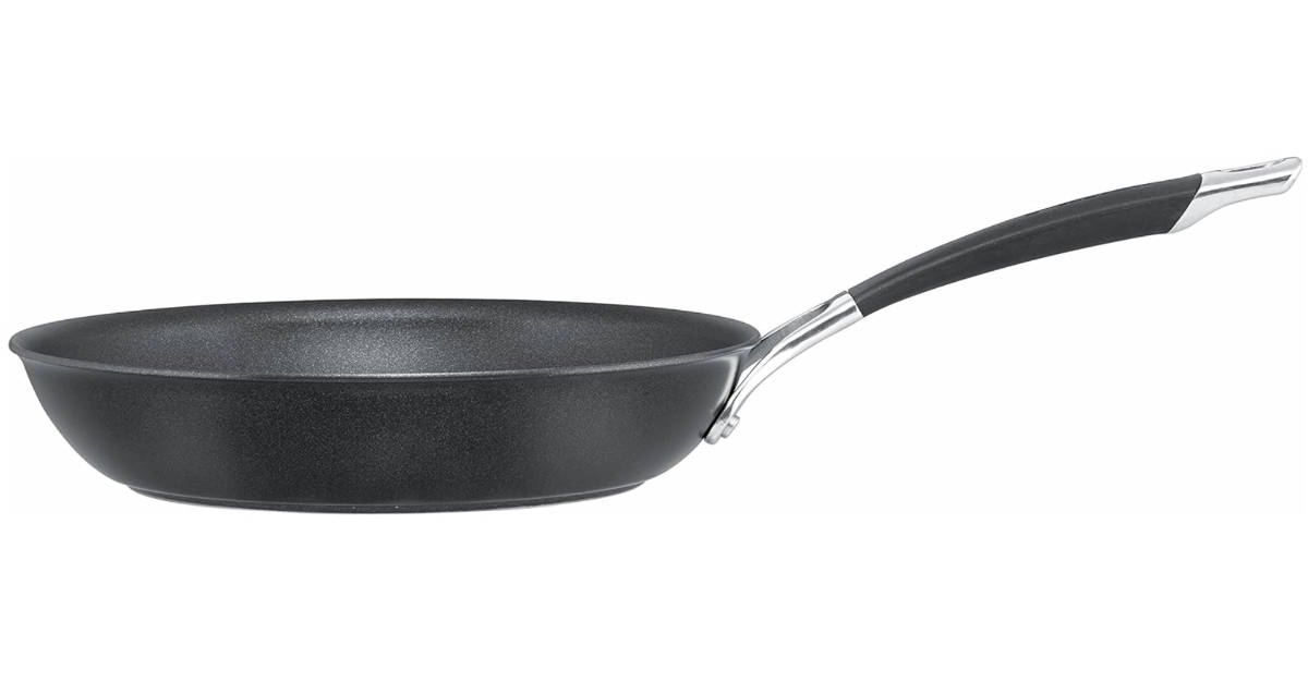 A Circulon frying pan on a white background.